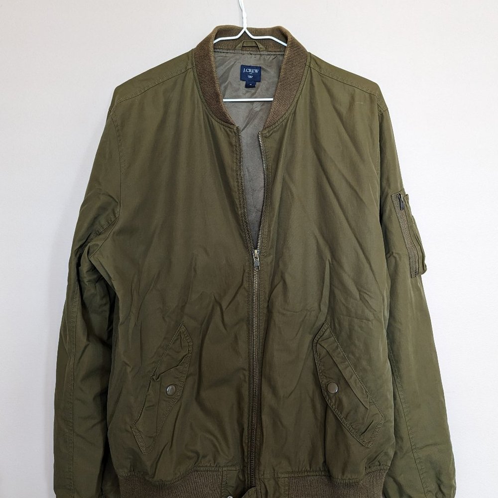 Jcrew Light Bomber Olive Green